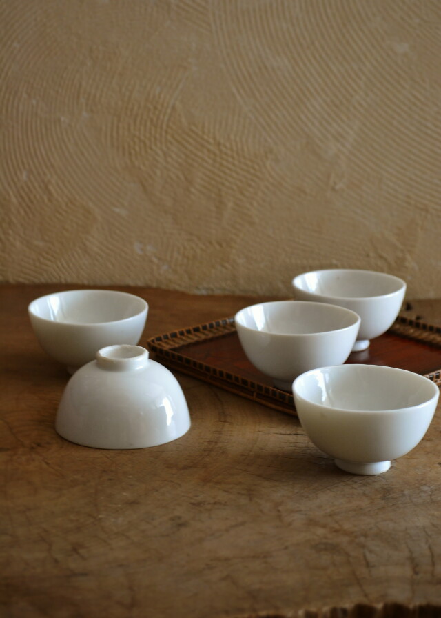 定窯 白磁 白瓷 模倣品 鉢 中皿 大 お皿 茶碗（象牙色 鹿とザクロ 