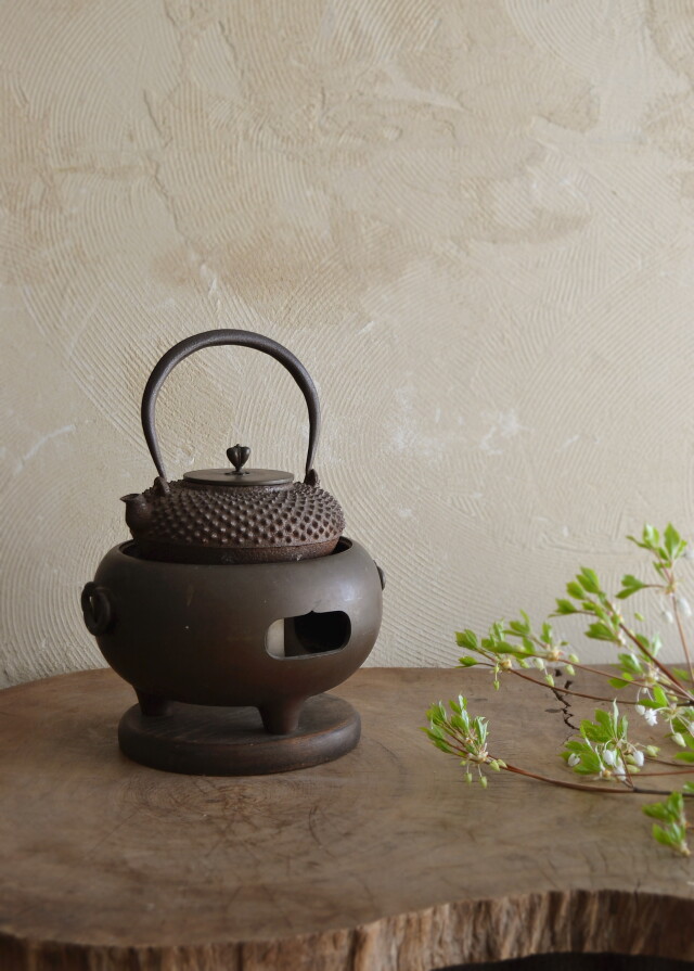古い涼炉 煎茶道具-