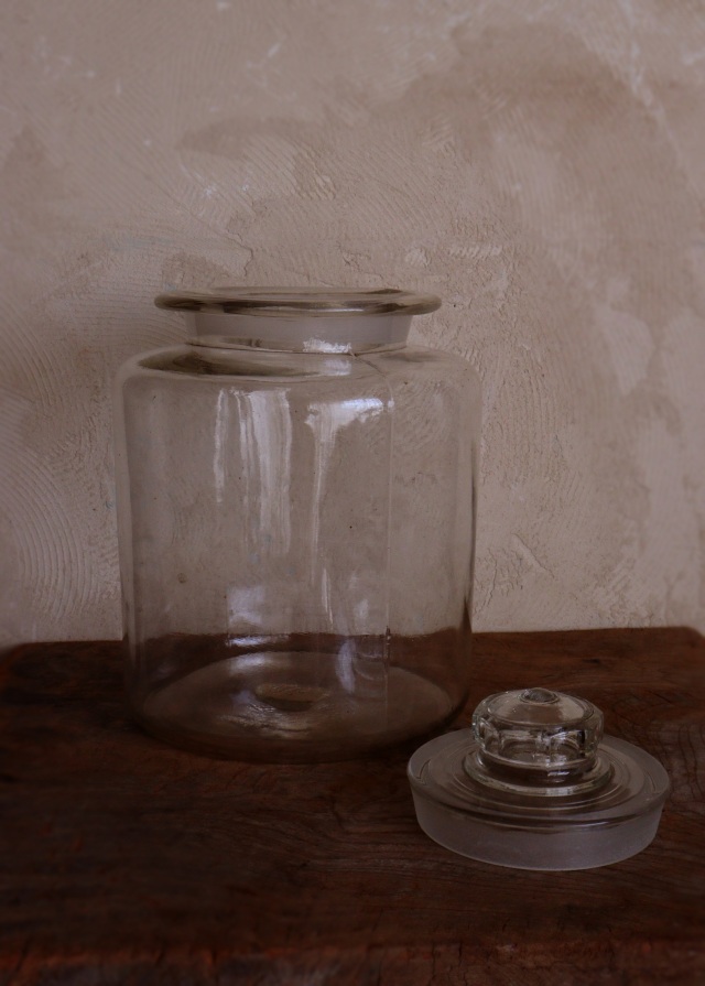 古いガラス瓶　大瓶　標本瓶　保存瓶　古道具　透明ガラス　アンティーク　ガラスボトル　