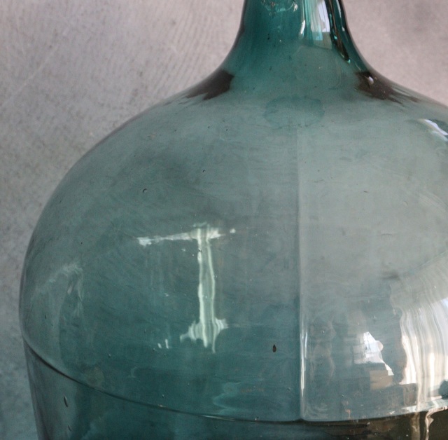 デミジョンボトル　古いガラス大瓶　大瓶　古道具　ガラスボトル　フラワーベース　インテリア　ヴィンテージ