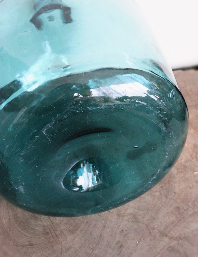 デミジョンボトル　古いガラス大瓶　大瓶　古道具　ガラスボトル　フラワーベース　インテリア　ヴィンテージ